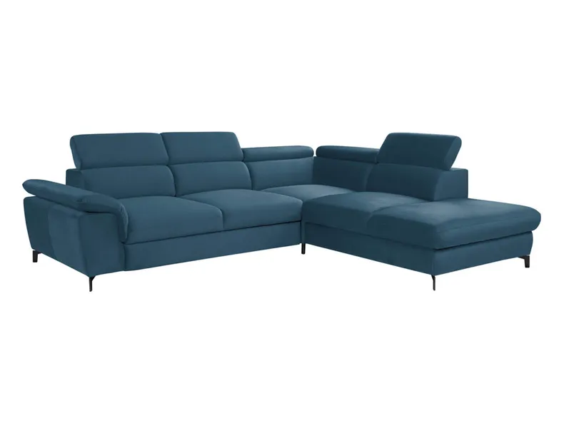 BRW Кутовий розкладний диван Алегра з ящиком для зберігання велюровий синій, Елемент 13 NA-ALEGRA-L-G2_B9CA45 фото №10