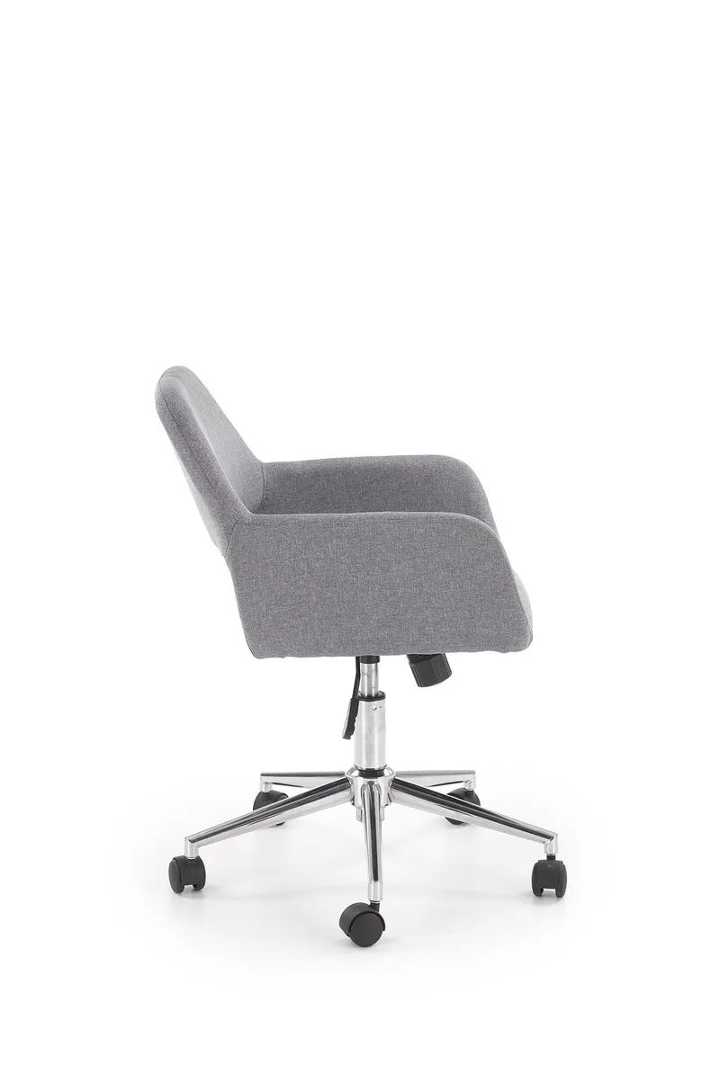 Крісло комп'ютерне офісне обертове HALMAR MOREL, сірий, тканина фото №2