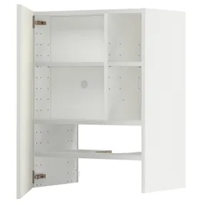 IKEA METOD МЕТОД, настінн шаф д / витяжки з полиц / дверц, білий / ВАЛЛЬСТЕНА білий, 60x80 см 995.073.02 фото