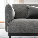IKEA ÄPPLARYD ЕППЛАРЮД, 3-місний диван із кушеткою, ЛЕЙДЕ сірий / чорний 694.180.67 фото thumb №6