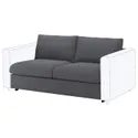 IKEA VIMLE ВІМЛЕ, чохол д / секції 2-місного дивана-ліж, Гарматний середньо-сірий 204.958.49 фото thumb №2