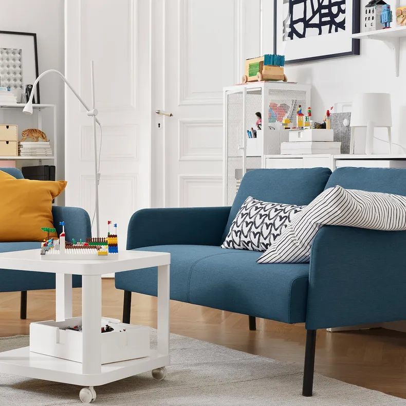 IKEA GLOSTAD ГЛОСТАД, 2-місний диван, КНІСА класичний синій 104.658.24 фото №5