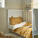 IKEA GULDVÄVARE, комплект постельного белья, 3 шт., темно-желтый/бежевый, 60x120 см 305.302.82 фото thumb №4