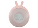 BRW Светодиодный будильник Mary's Rabbit светло-розовый 096853 фото thumb №1