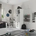 IKEA SMÅSTAD СМОСТАД / PLATSA ПЛАТСА, гардероб, белый серый с 3 ящиками, 60x57x181 см 994.308.45 фото thumb №3