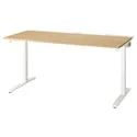 IKEA MITTZON МІТТЗОН, письмовий стіл, дуб білий okl, 160x80 см 195.291.24 фото thumb №1