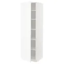 IKEA METOD МЕТОД, высокий шкаф с полками, белый Энкёпинг / белая имитация дерева, 60x60x200 см 794.735.10 фото thumb №1