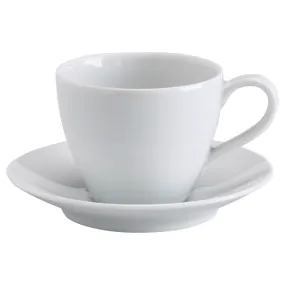 IKEA VÄRDERA ВЕРДЕРА, чашка для кави та блюдце, білий, 20 сл 602.774.63 фото
