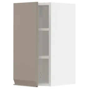 IKEA METOD МЕТОД, навесной шкаф с полками, белый / матовый темно-бежевый, 30x60 см 094.926.68 фото