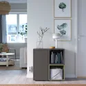 IKEA EKET ЭКЕТ, комбинация шкафов с ножками, темно-серый темно-серый / зеленый, 70x35x72 см 295.493.86 фото thumb №2