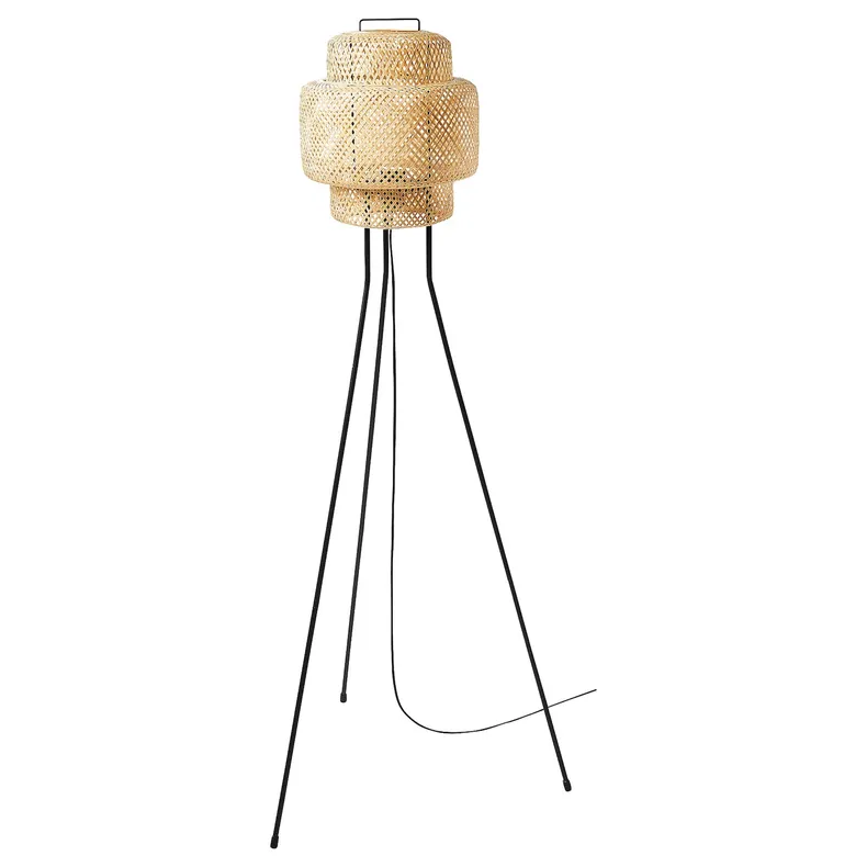 IKEA SINNERLIG СИННЕРЛИГ, светильник напольный, бамбук / ручная работа 305.012.13 фото №1