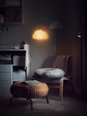 IKEA NOLMYRA НОЛЬМИРА, кресло, березовый шпон / серый 102.335.32 фото thumb №3