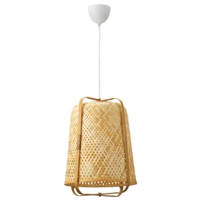 IKEA KNIXHULT КНИКСХУЛЬТ, подвесной светильник, бамбук / ручная работа, 40 см 404.048.86 фото