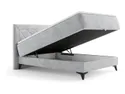 BRW Континентальне ліжко Zalea 160x200 з ящиком для зберігання сірий, Неве 80 LO_KT-ZALEA-160X200-G2-NEVE_80 фото thumb №2