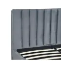 Кровать двуспальная бархатная 160x200 MEBEL ELITE MARI Velvet, серый фото thumb №13