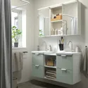 IKEA ENHET ЭНХЕТ, ванная, белый / бледный серо-зеленый, 124x43x65 см 995.469.21 фото thumb №2