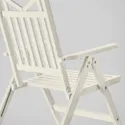 IKEA BONDHOLMEN БОНДХОЛЬМЕН, крісло з відкидною спинкою, вуличне, білий/бежевий 805.581.79 фото thumb №3