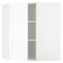 IKEA METOD МЕТОД, угловой навесной шкаф с полками, белый Энкёпинг / белая имитация дерева, 68x80 см 694.736.00 фото thumb №1