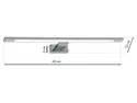 BRW Сяйво світлодіодний металевий настінний світильник для ванної кімнати сріблястий 086753 фото thumb №2