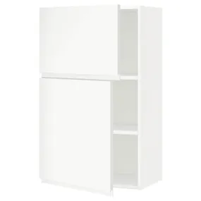 IKEA METOD МЕТОД, навісна шафа з полицями / 2 дверцят, білий / Voxtorp матовий білий, 60x100 см 094.697.00 фото