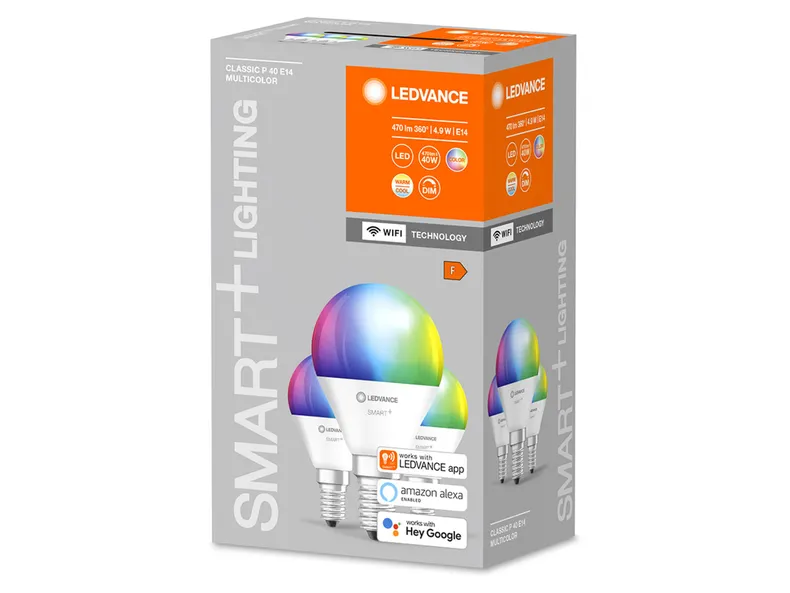 BRW SMART LED лампочка 3шт. E14 5W RGB 079144 фото №1