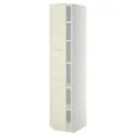 IKEA METOD МЕТОД, висока шафа із полицями, білий / БУДБІН кремово-білий, 40x60x200 см 394.642.92 фото thumb №1