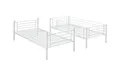 Двоярусне ліжко розкладається на 2 односпальні ліжка HALMAR BUNKY 90x200 см біле фото thumb №2