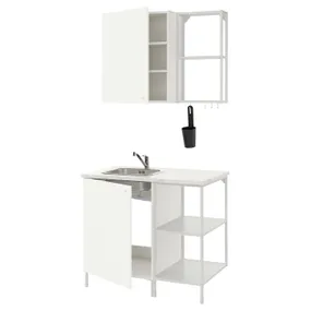 IKEA ENHET ЕНХЕТ, кухня, білий, 103x63.5x222 см 993.368.95 фото