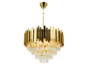 BRW Пятипозиционный металлический подвесной светильник Valetta в золотом цвете 092942 фото