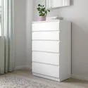 IKEA KULLEN КУЛЛЕН, комод с 5 ящиками, белый, 70x112 см 203.936.62 фото thumb №2