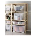 IKEA SAMLA САМЛА, коробка, прозорий, 56x39x42 см / 65 л 001.029.75 фото thumb №3