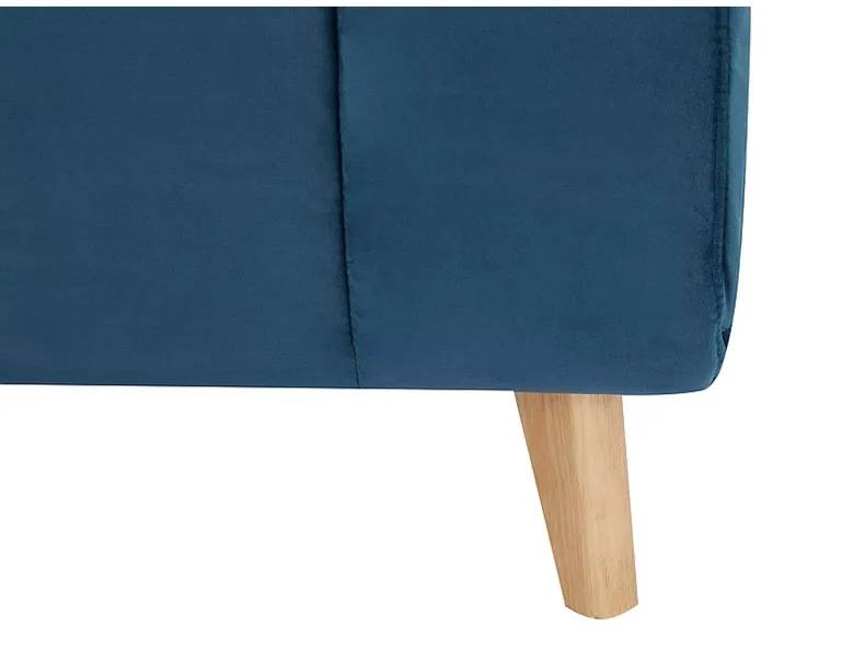 Кресло мягкое раскладное бархатное SIGNAL BILLY Velvet, синий фото №5