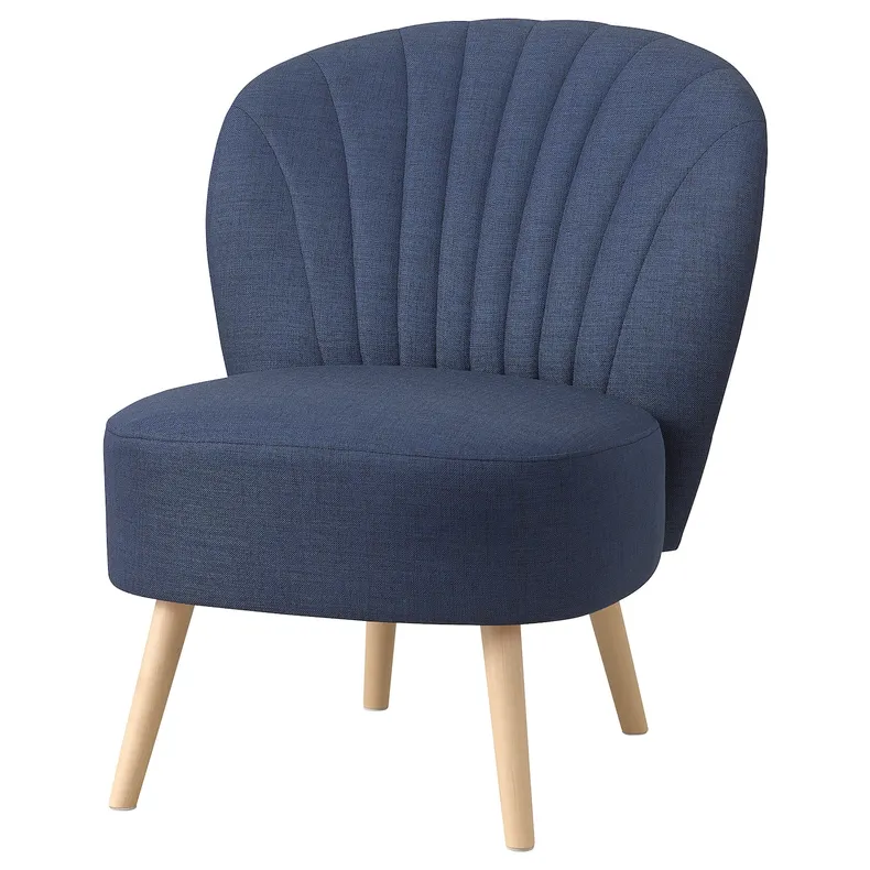 IKEA BILLHAMN БІЛЛЬХАМН, крісло, темно-синій 605.444.47 фото №1