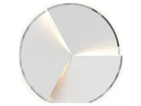 BRW Стельовий світильник Trapani LED 49 см з диммером сріблястий 091121 фото