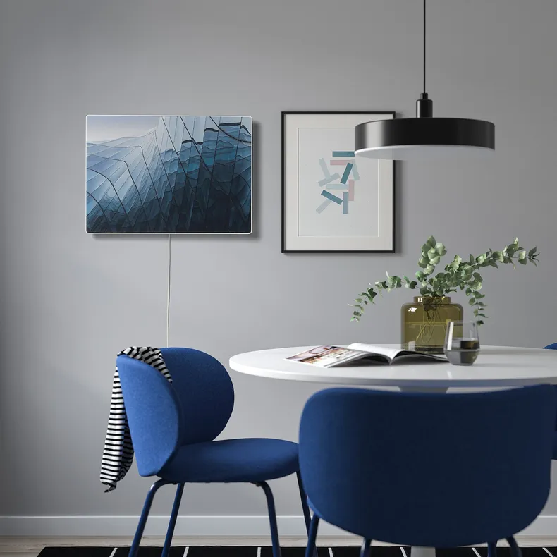 IKEA SYMFONISK СИМФОНІСК, панель для рамки-динаміка, Блакитне скло Мальме 005.847.52 фото №3