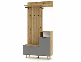 Комплект мебели для прихожей SIGNAL P-013, дуб эвока / графит фото