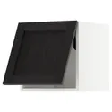 IKEA METOD МЕТОД, горизонтальный навесной шкаф, белый / Лерхиттан с черными пятнами, 40x40 см 393.917.81 фото thumb №1
