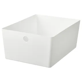 IKEA KUGGIS КУГГІС, коробка, білий, 26x35x15 см 305.685.38 фото