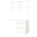 IKEA ENHET ЕНХЕТ, шафа, білий, 121.5x63.5x222 см 095.480.38 фото thumb №1