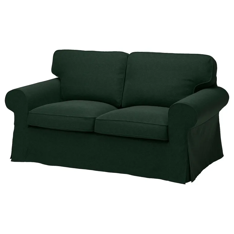 IKEA EKTORP ЕКТОРП, чохол для 2-місного дивана, Талміра темно-зелена 905.170.89 фото №1