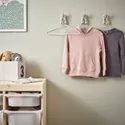 IKEA BARNDRÖM БАРНДРЕМ, вішак для дитячого верхнього одягу, рожевий білий/сірий 105.605.81 фото thumb №4