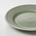 IKEA STRIMMIG СТРИММИГ, тарелка десертная, Керамогранит бледно-серо-зеленого цвета, 21 см 305.676.71 фото thumb №2