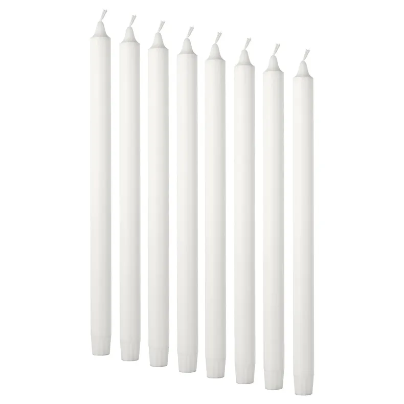IKEA JUBLA ЮБЛА, неароматизована свічка, білий, 35 см 401.544.01 фото №1
