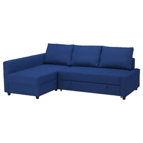 IKEA FRIHETEN ФРІХЕТЕН, кутов диван-ліжко із відд д/зберіг, СКІФТЕБУ синій 492.975.61 фото