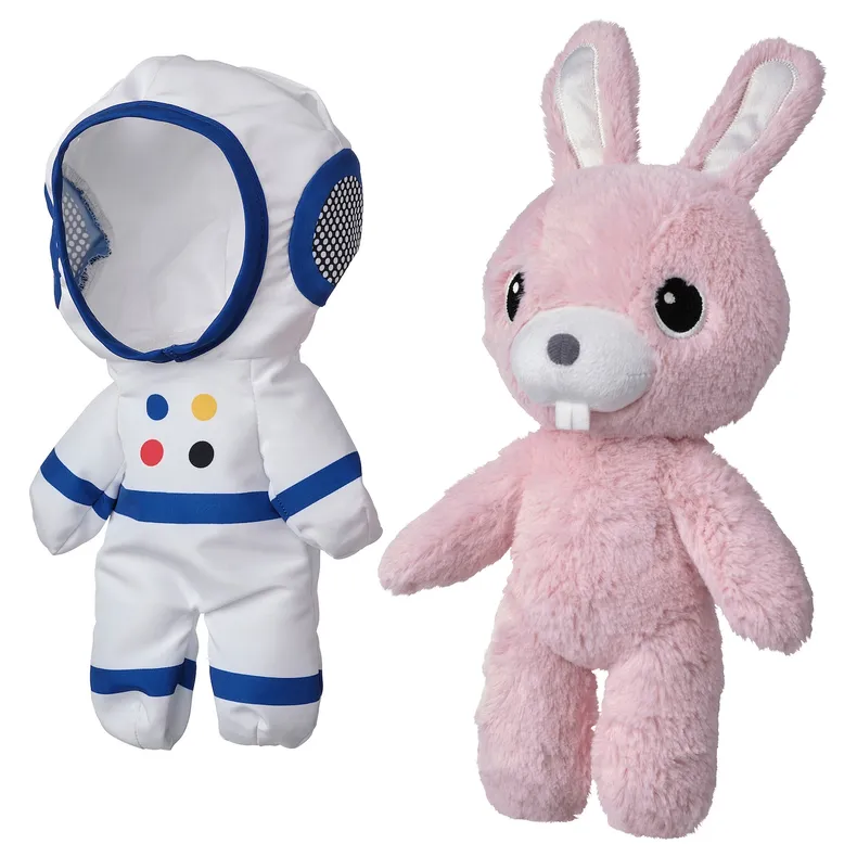 IKEA AFTONSPARV АФТОНСПАРВ, мягкая игрушка в костюме космонавта, кролик, 28 см 705.515.31 фото №2