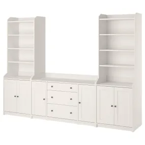 IKEA HAUGA ХАУГА, комбинация д / хранения, белый, 279x46x199 см 393.879.01 фото