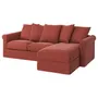 IKEA GRÖNLID ГРЕНЛІД, 3-місний диван із кушеткою, ЛЬЙУНГЕН світло-червоний 294.089.75 фото