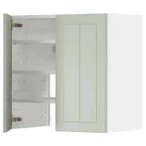 IKEA METOD МЕТОД, настінн шаф д / витяжки з полиц / дверц, білий / Стенсунд світло-зелений, 60x60 см 295.052.69 фото