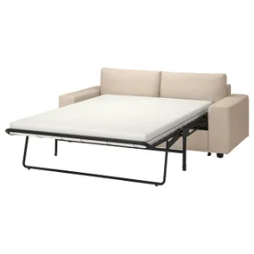 IKEA VIMLE ВІМЛЕ, 2-місний диван-ліжко, з широкими підлокітниками / ХАЛЛАРП бежевий 595.370.42 фото
