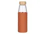 BRW Стеклянная бутылка в силиконовой упаковке 500 мл оранжевая 090533 фото